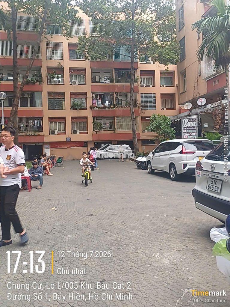 Chung cư bàu cát ii, 2,59 tỷ, 55 m2, thang bộ lầu thấp.