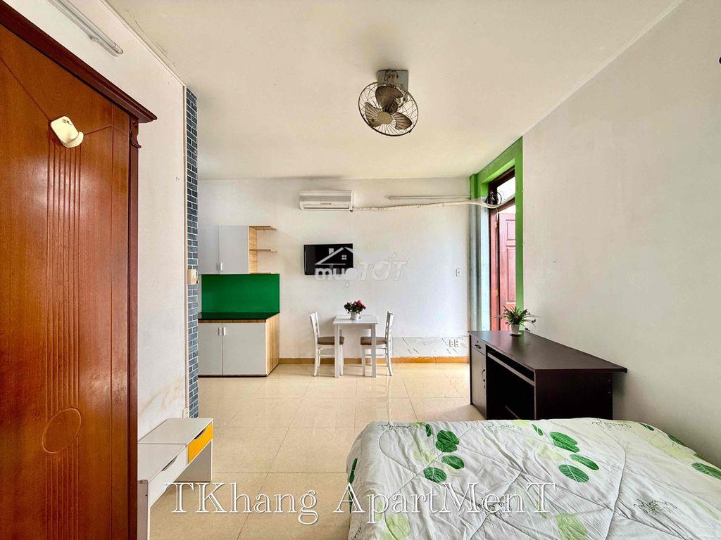 Cho thuê căn hộ studio bancol thang máy rộng 30m2 ngay chợ hoà hưng - Ảnh 4