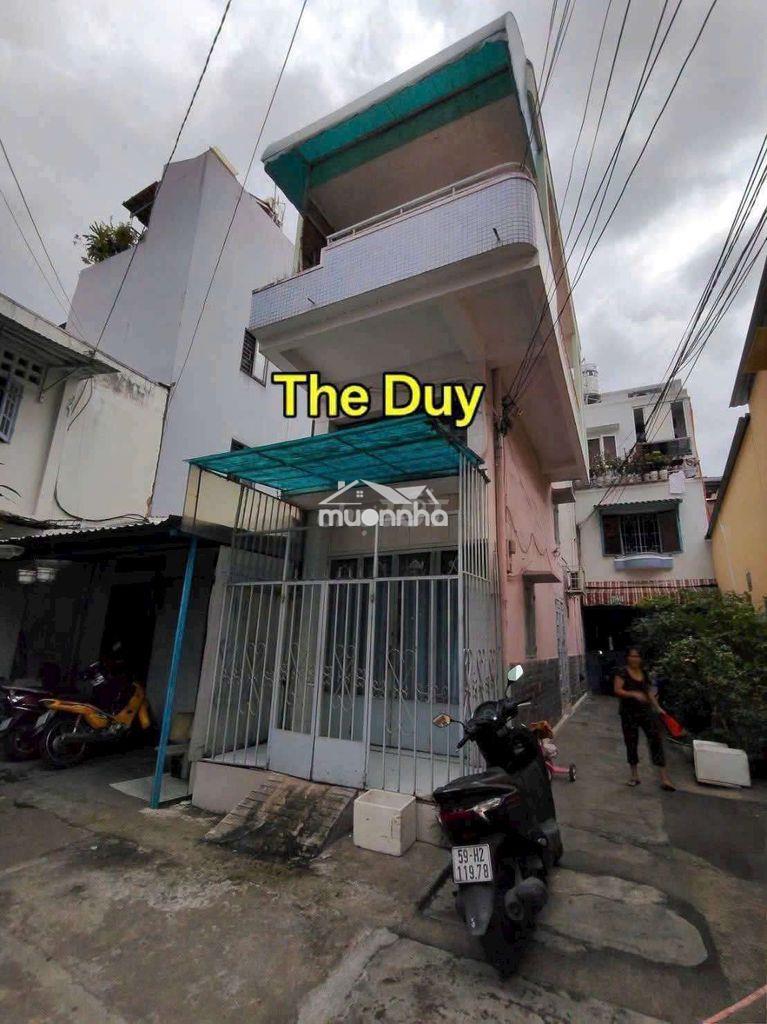 Cho thue nhà hẻm xe máy, 1 xet, võ văn kiêt q.1