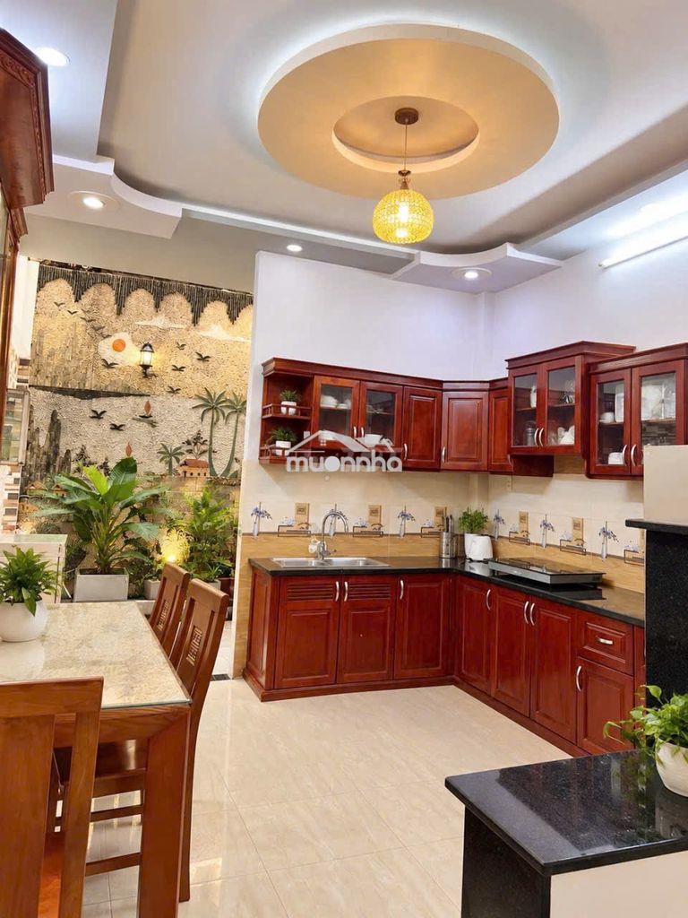 Cho thuê nhà 3 lầu mới đẹp full nội thất hẻm đường huỳnh thị hai q12 - Ảnh 2