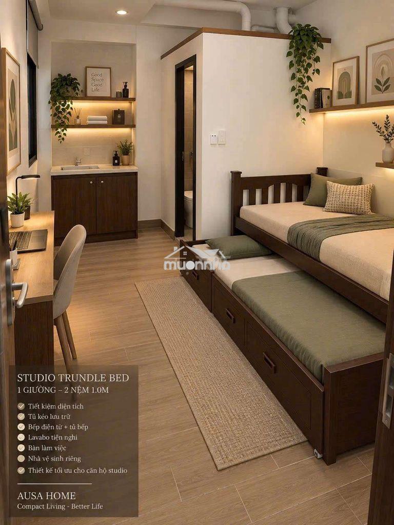 Cho thuê chdv, phòng trọ khu làng đại học phước kiển full nội thất - Ảnh 2